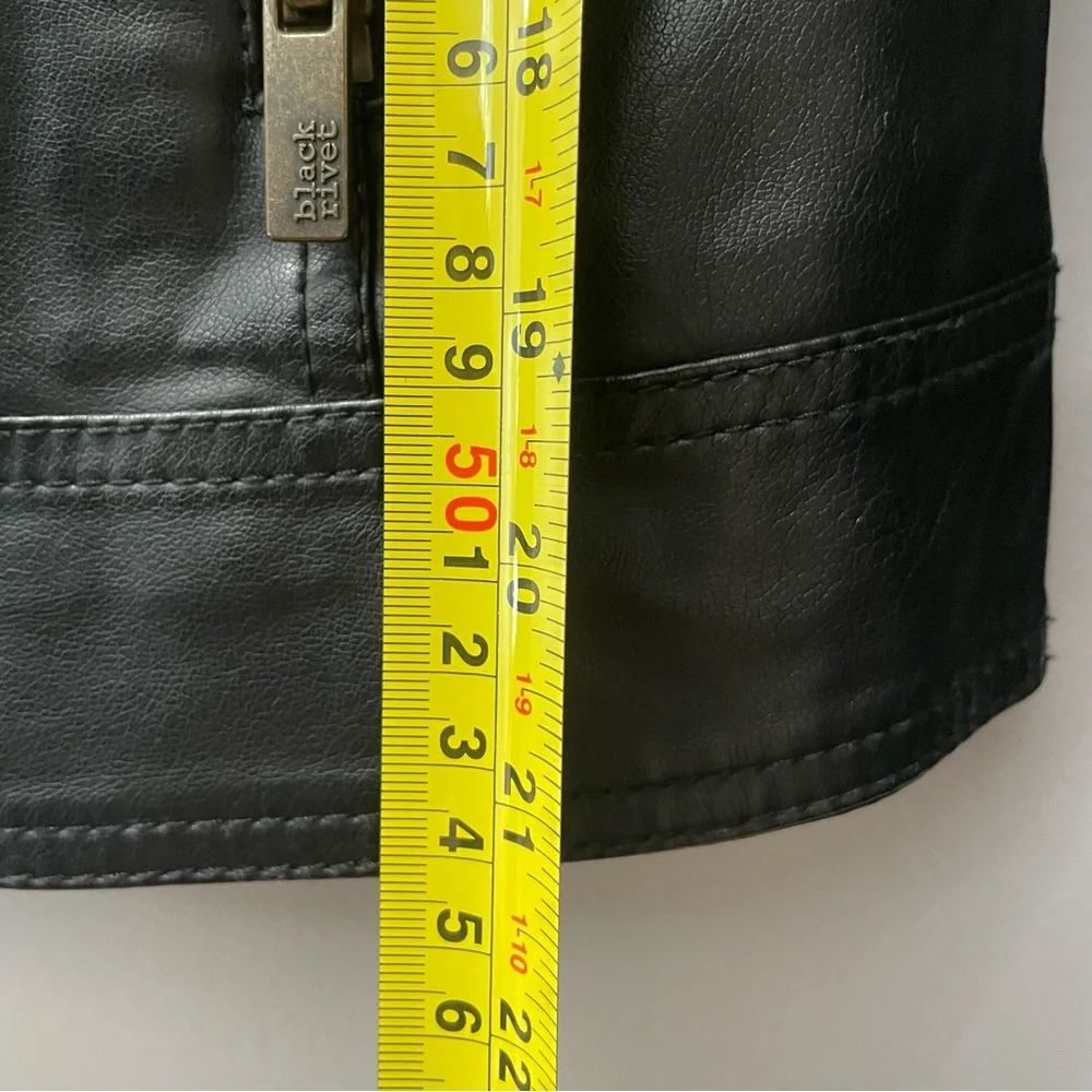 Black Rivet “Leather” Jacket - Picture 3 of 9